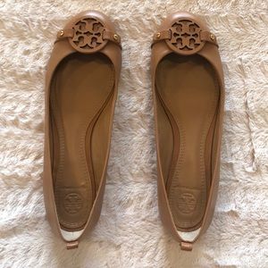 Tory Burch ballet flats Camel Sz 8